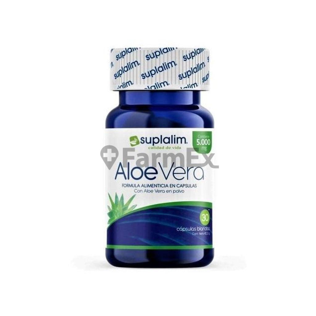 Aloe Vera 5.000 mg x 30 capsulas Suplalim